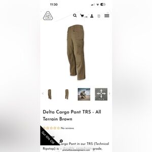 Prometheus Design Werk PDW Delta Cargo Pants TRS- ATB All Terrain Brow